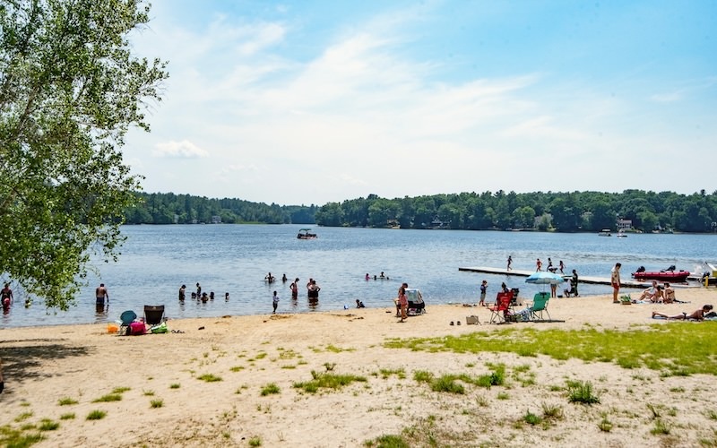 people at a beach